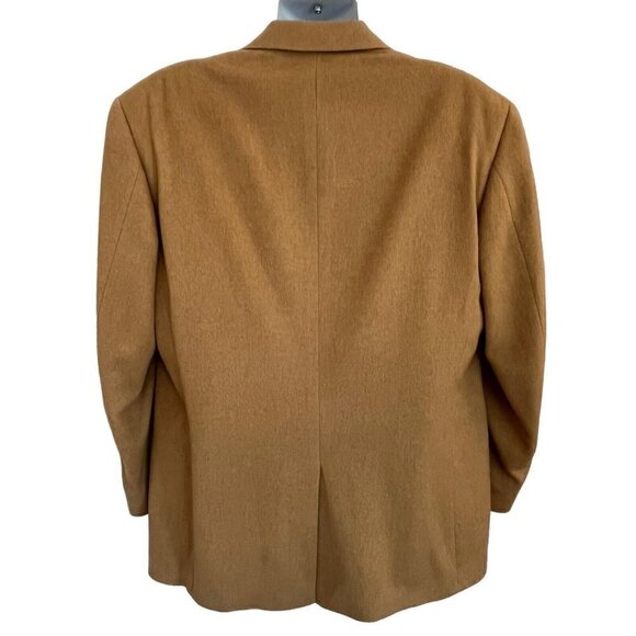 Gary Hulse Men 100% Camel Hair Size 44 ? Blazer Sport Coat Tan Vintage Classic - Picture 2 of 16